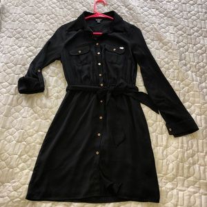 Guess Black button down dress